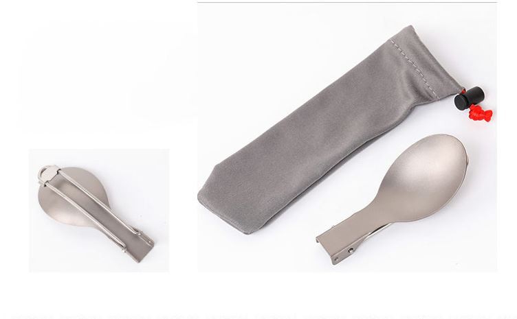Titanium folding spoon (8)
